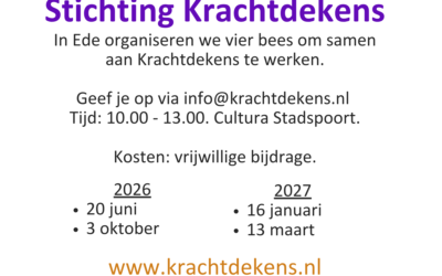 Vier bijeenkomsten om samen Krachtdekens te maken in Ede