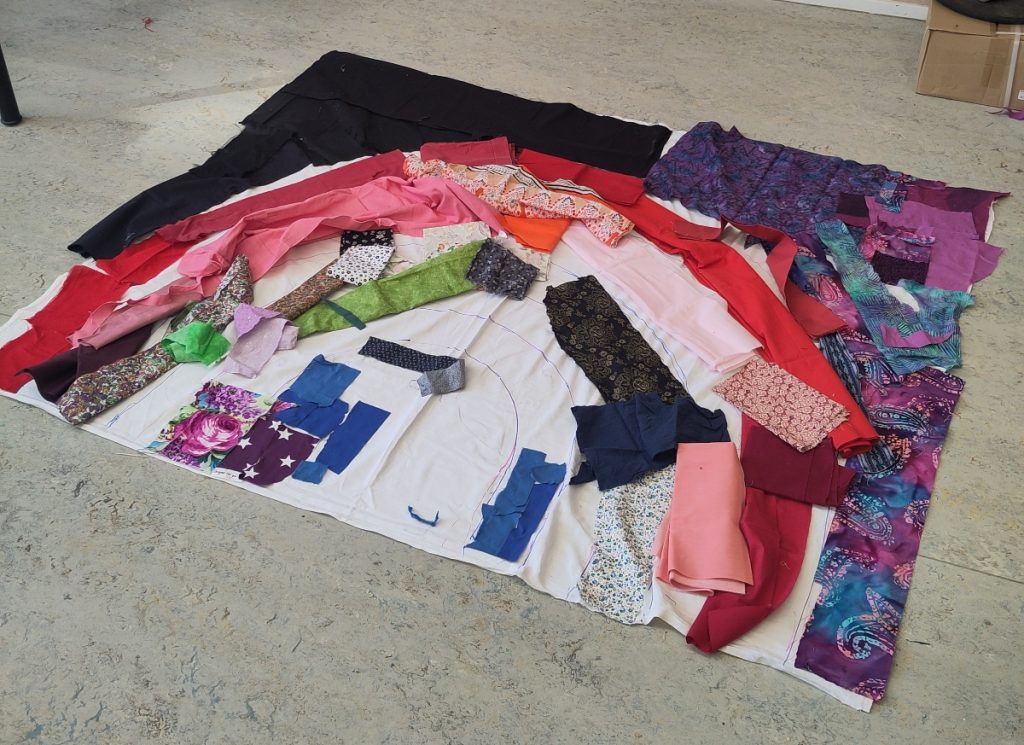 in 5 kunstlessen een quilt voor de klas