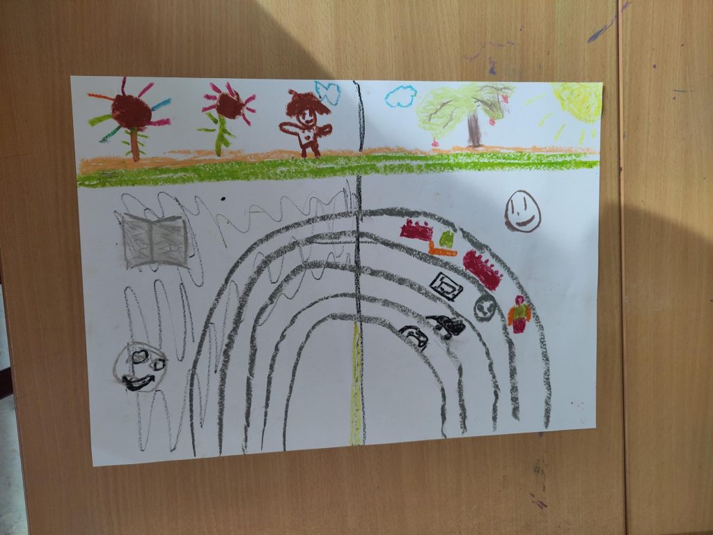 in 5 kunstlessen een quilt voor de klas