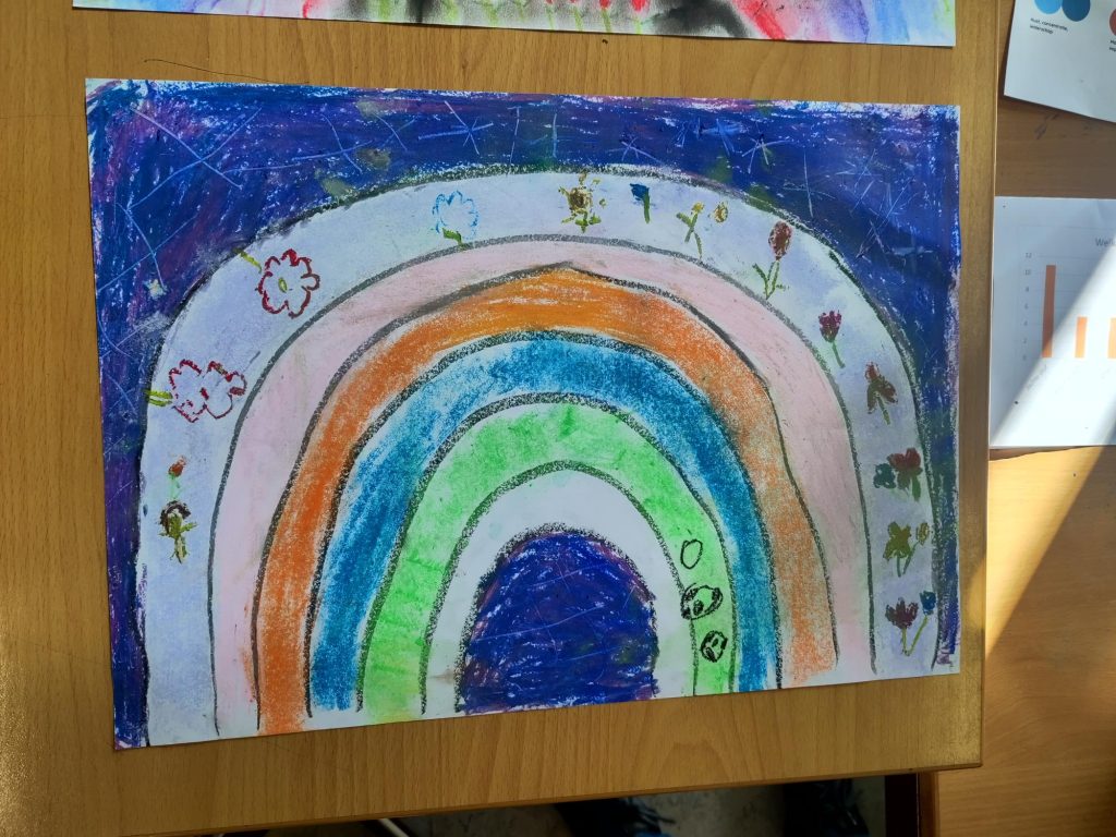 in 5 kunstlessen een quilt voor de klas