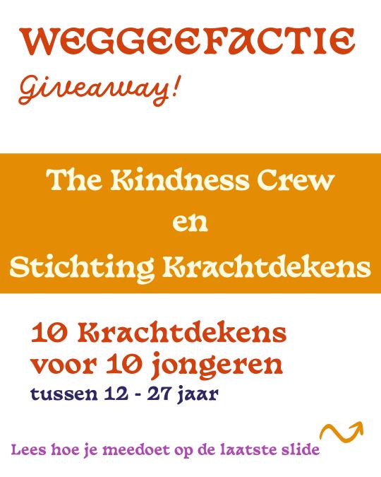Krachtdeken weggeefactie Kindness Crew